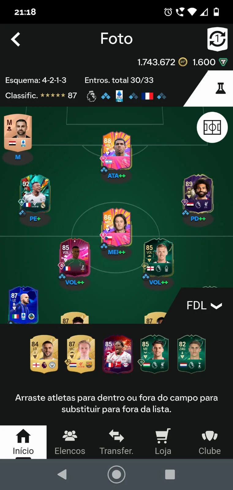 Mbappé Rush, Tevez + 1,8 milhões de coins e 1600 fifa points,Conta Ea Play Pro até 23/10/2025